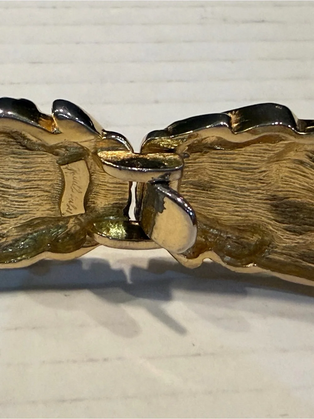 Vintage 1980s Judith Leiber Two-Tone GardenInsect Double Snake Chain Belt